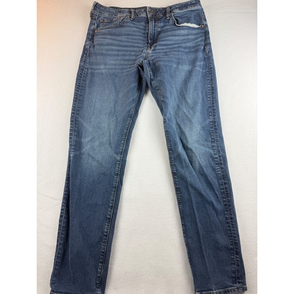 American Eagle Mens Athletic Fit Airflex Blue Jeans Comfort Stretch - Picture 1 of 9